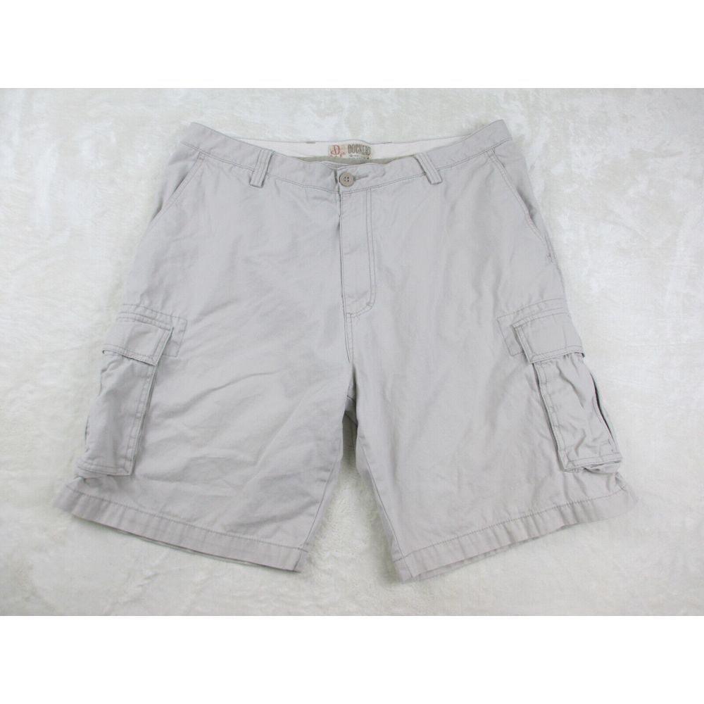 Dockers Shorts Mens 40 Brown Tan Cargo Pockets Relaxed Fit Outdoors Casual